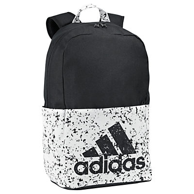 Adidas Classic Logo Medium Sports Bag, Black/White Adidas Classic Logo Medium Sports Bag, Black/White